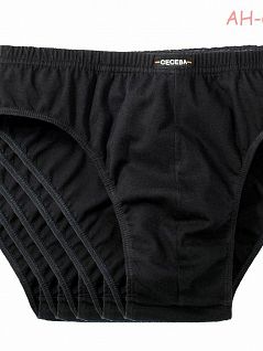 Трусы-слипы из эластичного хлопкового полотна (5шт) CECEBA FG001818/3XL Черный